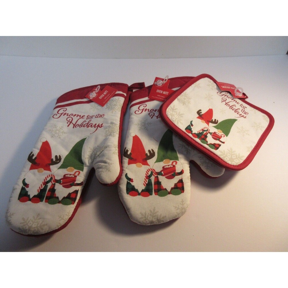 Christmas Gnomes 4 Pc kitchen set